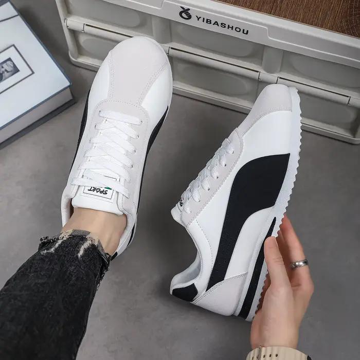 Chaussures de sport décontractées pour hommes avec semelles souples, chaussures de skate confortables et légères, chaussures de course en plein air, chaussures pour hommes
