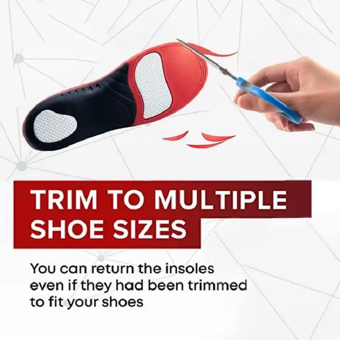Semelles Orth4WD Premium Gel PU Antidérapantes Respirantes pour Voûte Plantaire Soutien et Absorption des Chocs Occasions Spéciales à Offrir