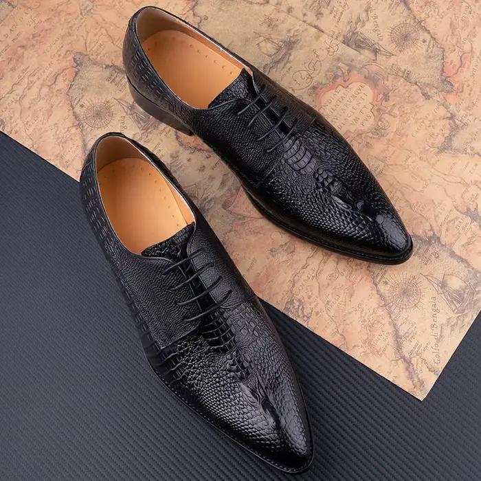 Chaussures en cuir Derby pour hommes