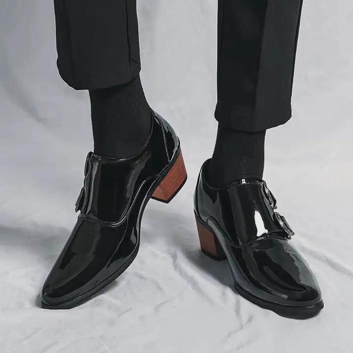 Chaussures en cuir richelieu de haute qualité hommes