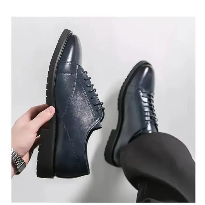 Chaussures habillées en cuir de luxe pour hommes