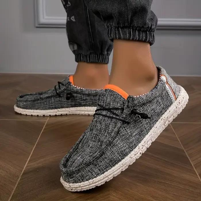 Chaussures pour hommes mocassins en toile