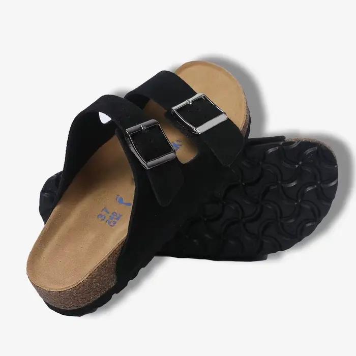 Sandales Boston modernes à boucle tendance pour femmes et hommes – Chaussures d'été polyvalentes à semelle souple