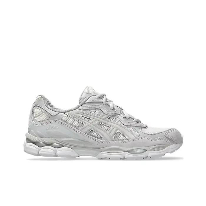 POIZON Asics GEL NYC Chaussures de course décontractées basses unisexe gris blanc 1203A663101
