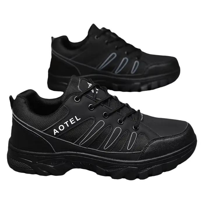 Chaussures de randonnée tendance homme résistantes à l'usure antidérapantes semelle large pour hiver et activités de plein air