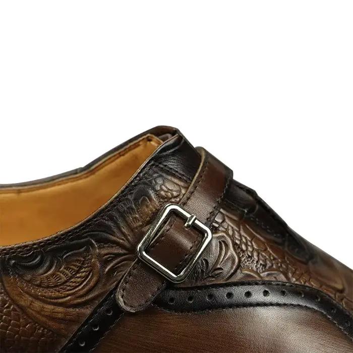 Chaussures Brogue en Cuir de Luxe pour Homme