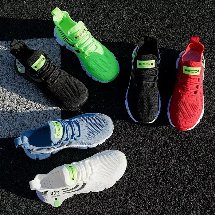 Chaussures de sport BIG RUNNING en maille aérée pour hommes, baskets légères pour l'été, sport, tennis et loisirs