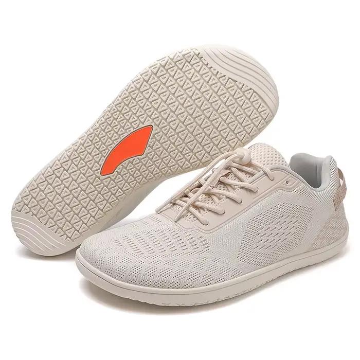Chaussures de course pieds nus coupe large semelle souple respirantes antidérapantes grandes tailles bout rond pour homme et femme occasions spéciales