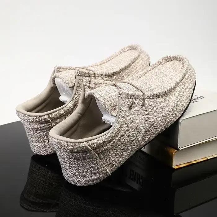 Chaussures Bateau en Toile pour Homme