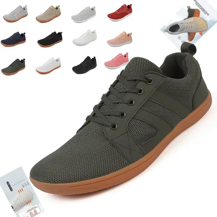Chaussures de sport décontractées simples à bout large pour hommes et femmes