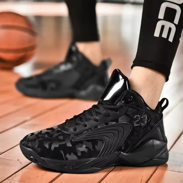 Chaussures de basket-ball homme en cuir verni avec semelle en EVA pour entraînements et compétitions sur terrain durOptionsResolver\OptionsResolver