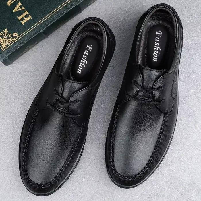 Chaussures décontractées en cuir véritable pour hommes