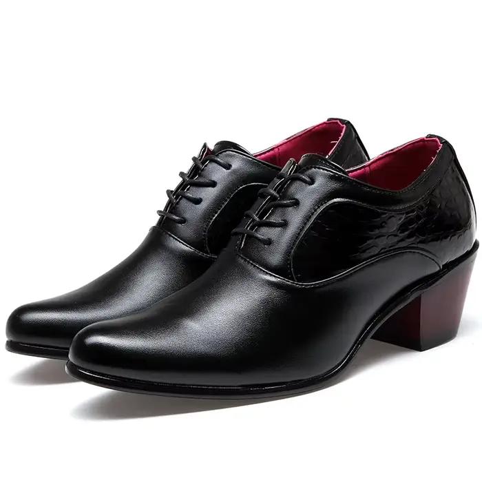 Chaussures Habillées Formelles Pointues pour Hommes Cuir Élégant Bureau et Occasions Spéciales