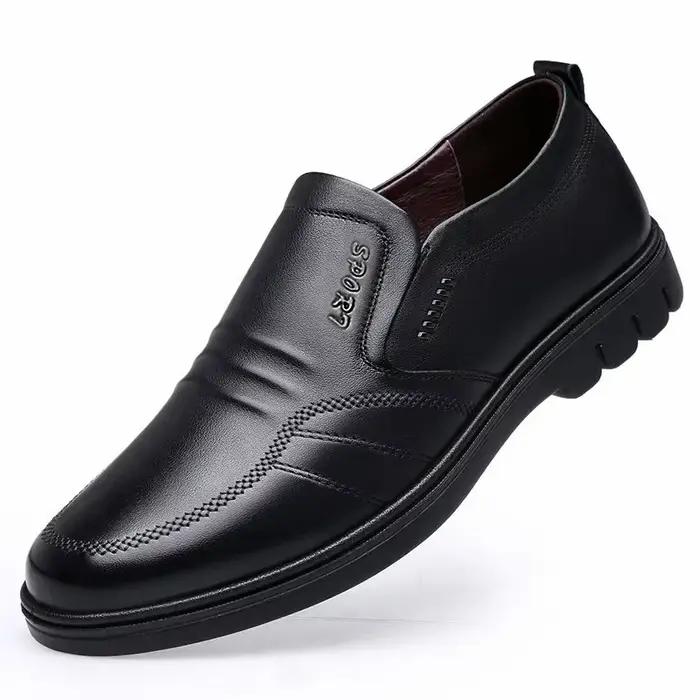 Mocassins en cuir coordonnants pour hommes