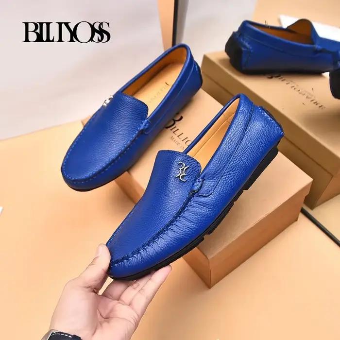 Chaussures pour hommes BLLIYOSS BILLIONAIRE en cuir de veau à motif litchi