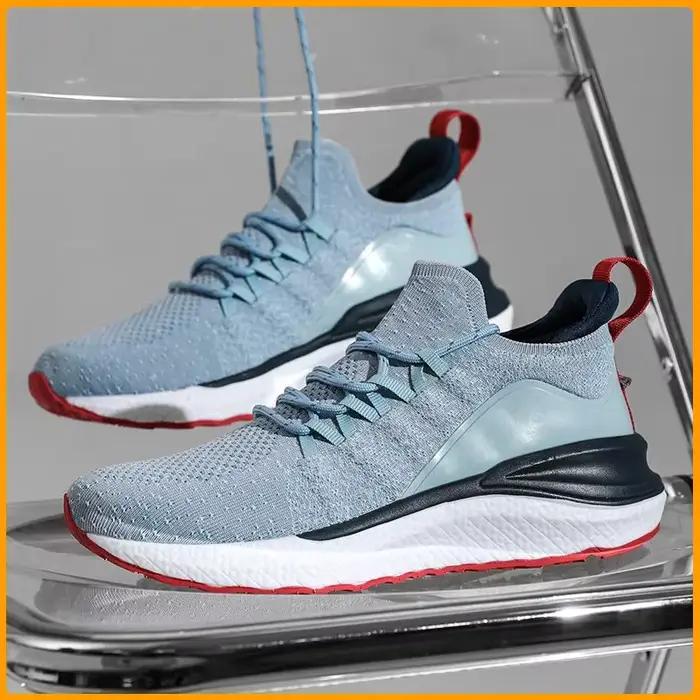 Chaussures de sport Mijia décontractées pour hommes, sneakers respirantes et antidérapantes, collection printemps-automne, couleurs mélangées, confort maximal pour les longues journées