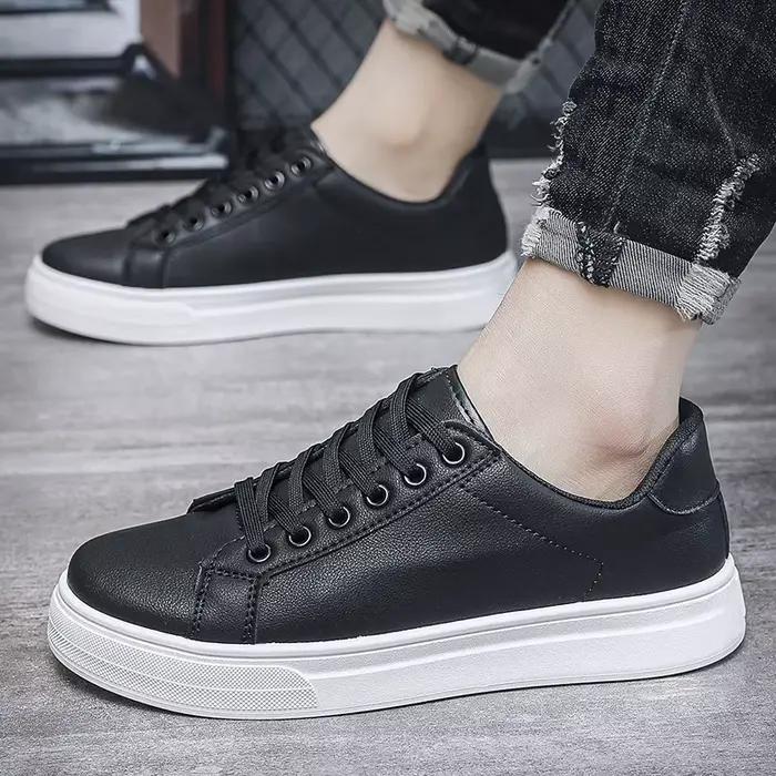 Chaussures décontractées mocassins baskets en cuir britannique