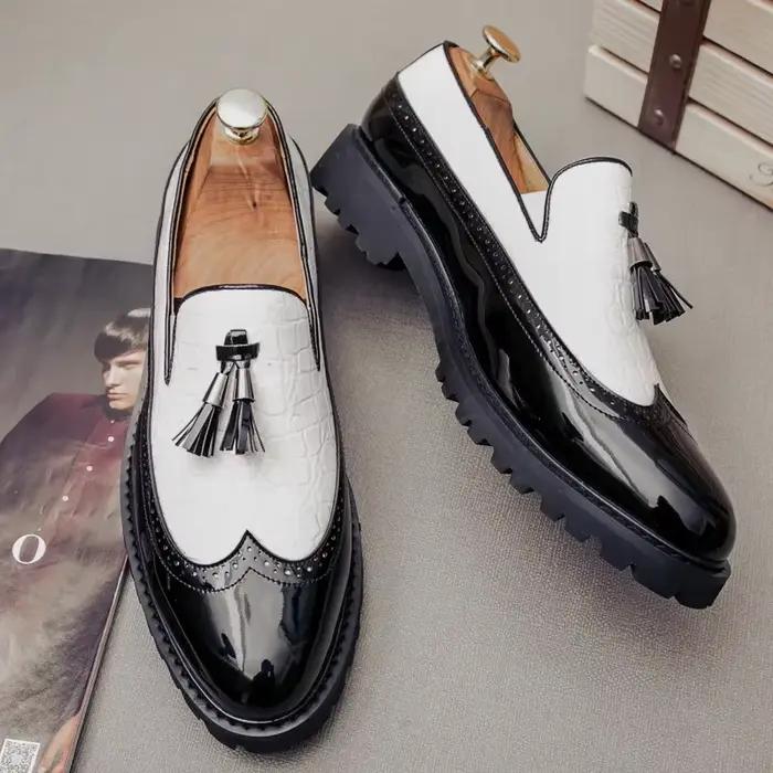 Mocassins en cuir italien pour hommes