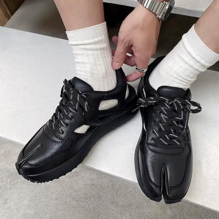 Sandales Tabi pour hommes au design décontracté et sportif, respirantes, pour l'été, le travail, les trajets quotidiens, chaussures en cuir originales, chaussures de randonnée aquatique.