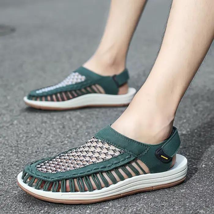 Sandales d'été tissées à la main pour hommes