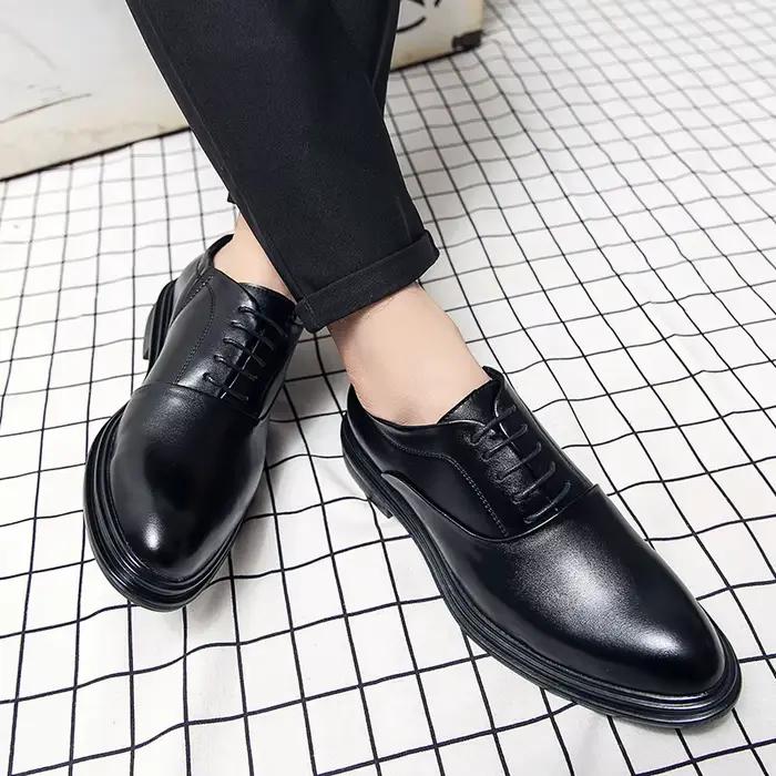 Classique Oxfords chaussures hommes rétro décontracté affaires