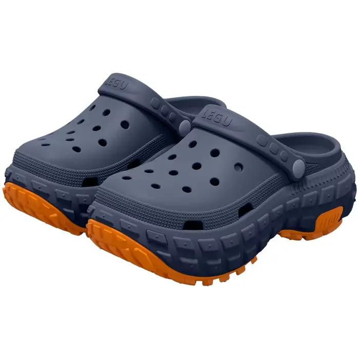 Chaussures perforées à semelles épaisses pour hommes