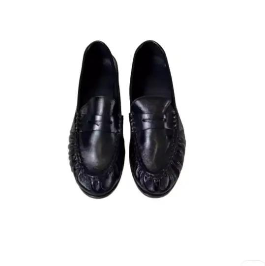 Mocassins Vintage noirs pour hommes