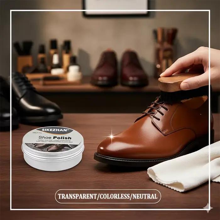 Crème de polissage professionnelle pour chaussures en cuir