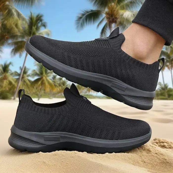 Chaussures De course en maille baskets décontractées à la mode en plein air respirant athlétique salle De sport hommes