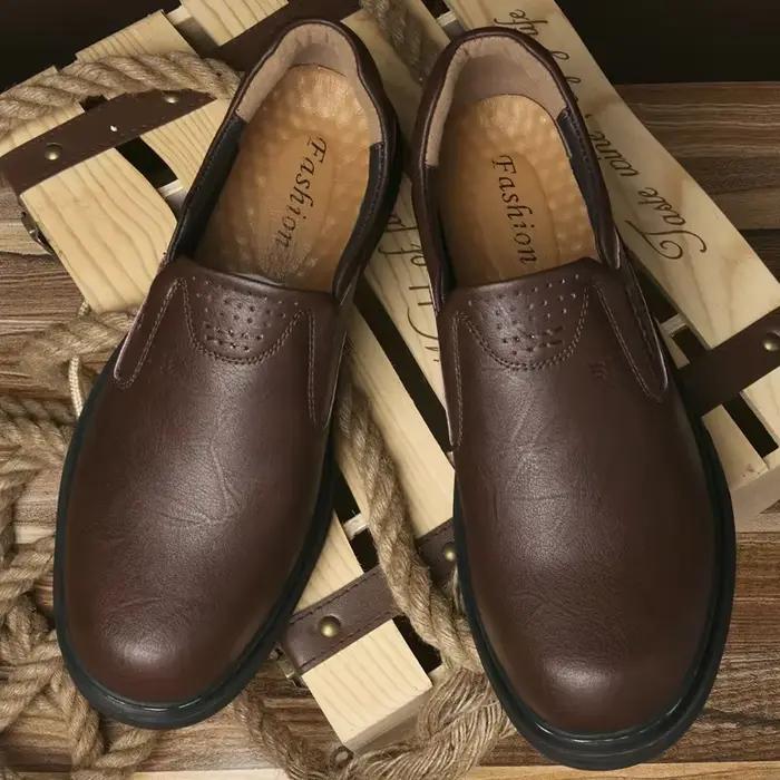 Chaussures Oxford en coton pelucheux pour hommes