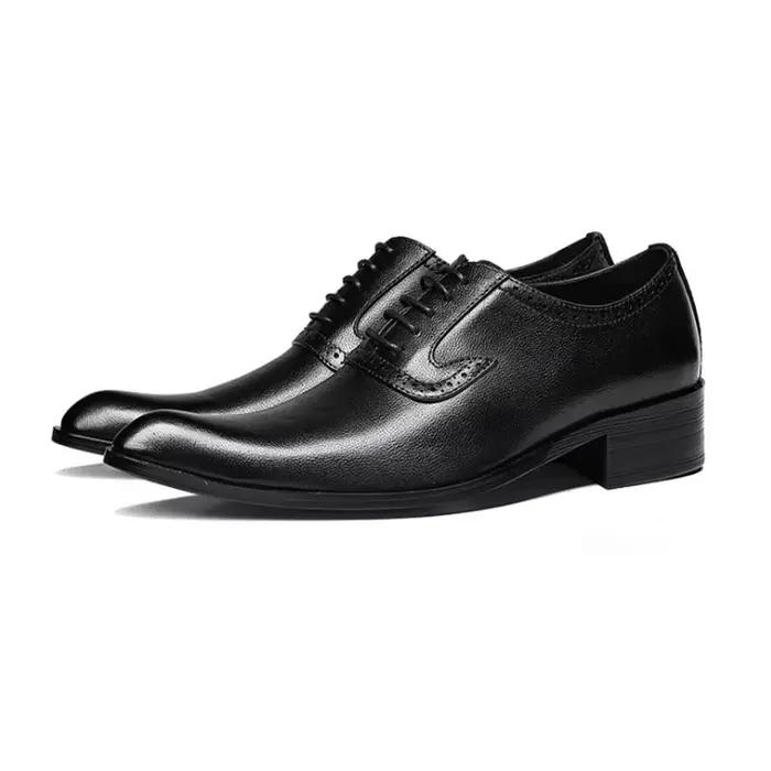 Nouvelles chaussures pointues pour hommes, robe de soirée, chaussures de mariage pour marié, mode homme, style