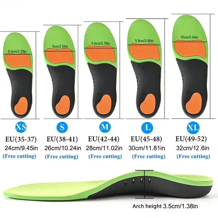 Semelles orthopédiques pour chaussures de sport