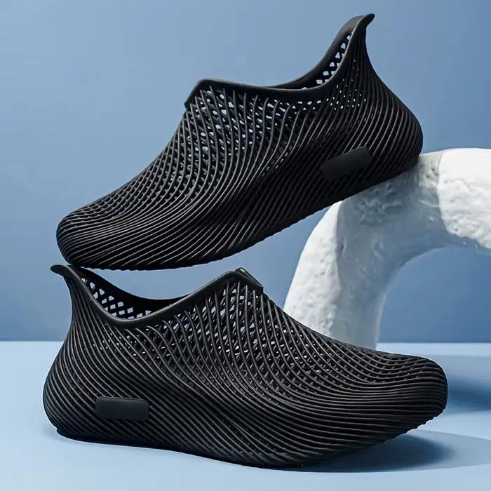 Sandales de sport pour hommes à impression 3D, ultralégères, respirantes, à semelle creuse, pour la randonnée en extérieur, la plage et les occasions décontractées - Vente flash