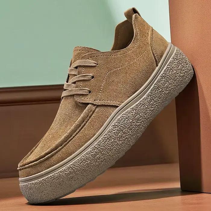 Plate-forme de mode hommes chaussures décontractées confort doux hommes mocassins léger sans lacet marche baskets respirant chaussures plates chaussures de conduite