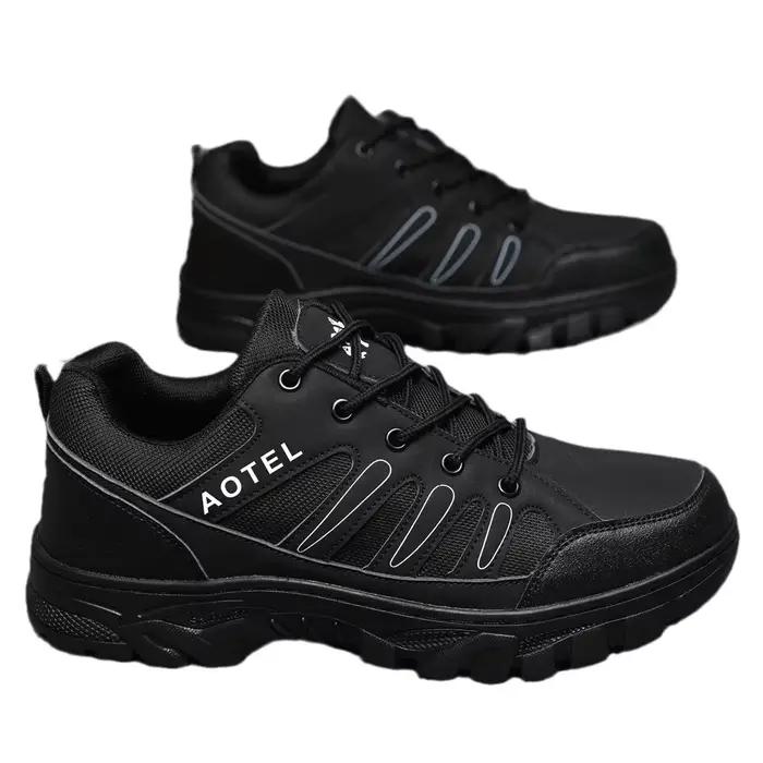 Chaussures de randonnée tendance homme résistantes à l'usure antidérapantes semelle large pour hiver et activités de plein air