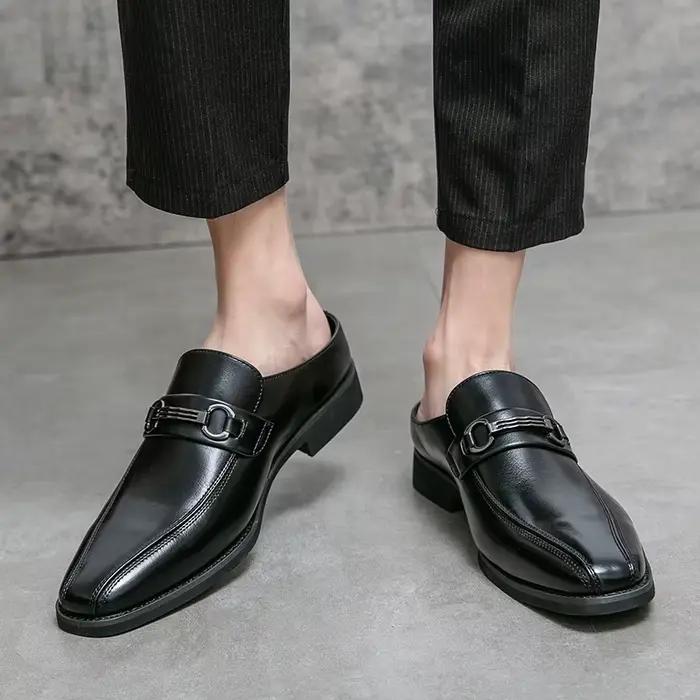 Mocassins en cuir pour hommes 2026 – Chaussures décontractées respirantes à enfiler