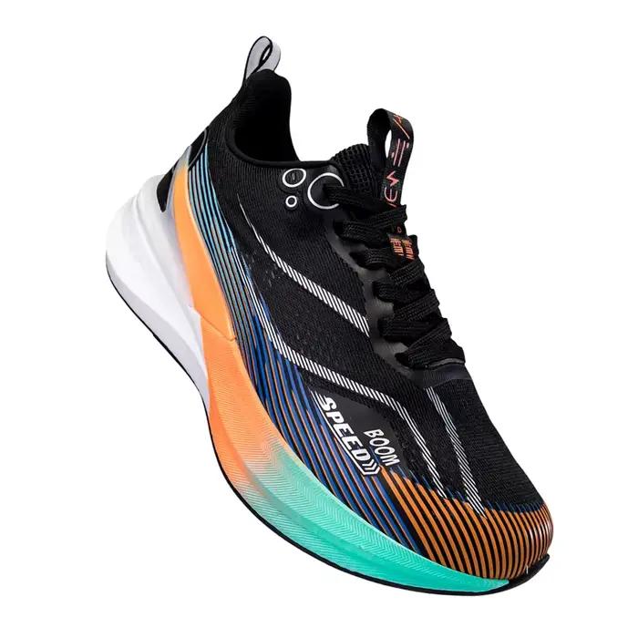 Chaussures de course en carbone pour hommes et femmes, légères, en maille respirante, antidérapantes, pour marathon, chaussures de sport de mode pour la course sur route