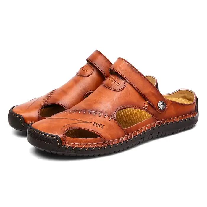 Sandales d'été en cuir pour hommes