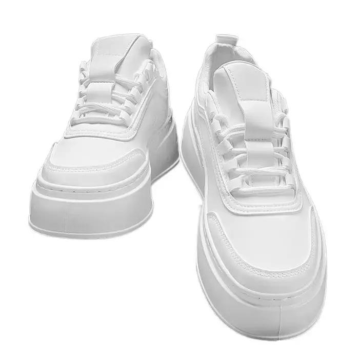 Chaussures basses pour homme rehaussantes bout rond ultra cuir semelle intérieure confortable pour diverses activités sportives et sorties décontractées