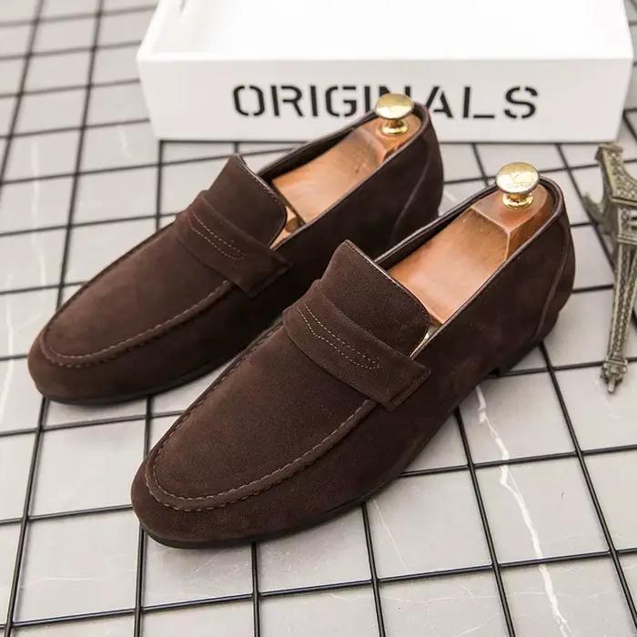 Chaussures Oxfords en Cuir Suédé pour Homme