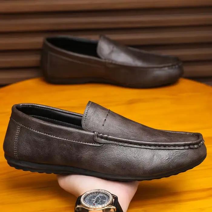 Chaussures bateau pour hommes 2026 – Mocassins respirants en cuir véritable