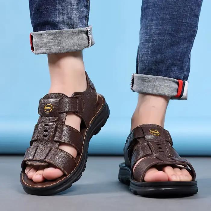 Sandales en Cuir group pour Homme