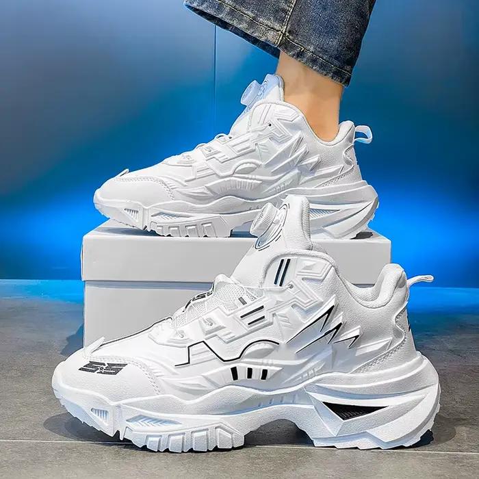Grosses baskets pour hommes confortables et respirantes solides décontractées printemps automne pointure 44 modèle 2025 sneakers casual chunky style sport adapté à l'extérieur et aux sorties décontractées