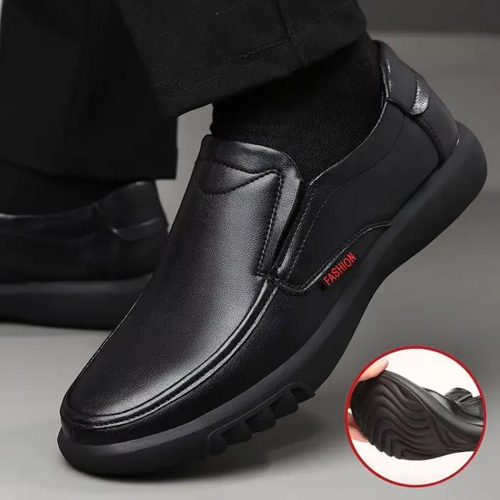 Mocassins souples en cuir PU pour hommes