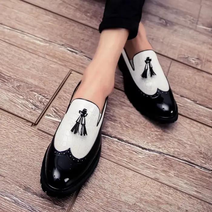 Mocassins en cuir italien pour hommes