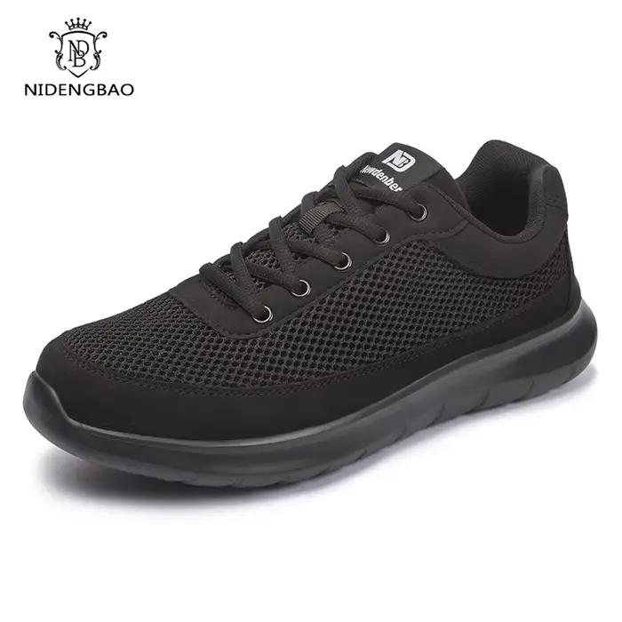 Baskets pour hommes maille respirant hommes chaussures décontractées grande taille 40-50 léger marche hommes chaussures de haute qualité semelles antidérapantes chaussure