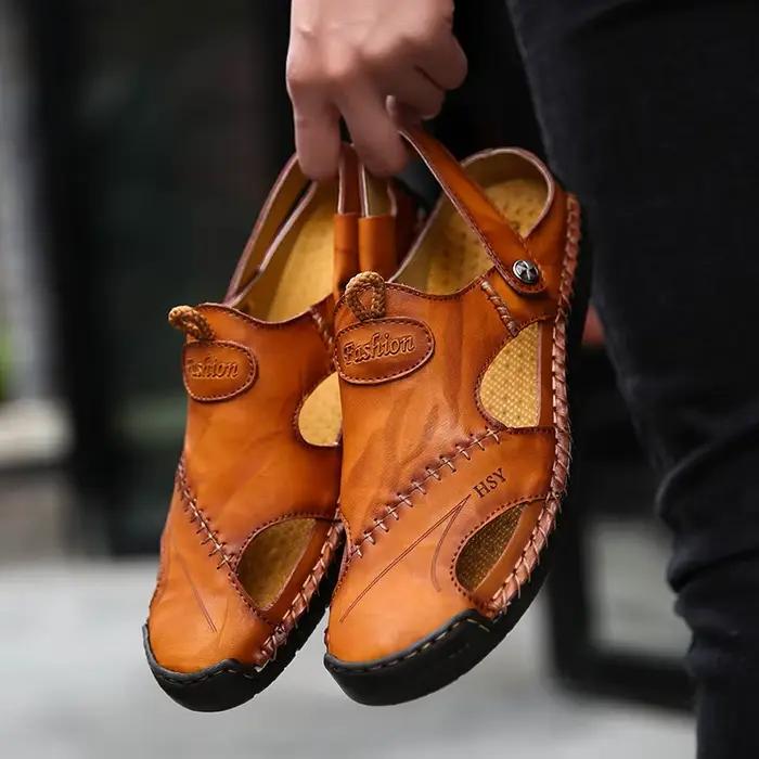 Sandales d'été en cuir pour hommes