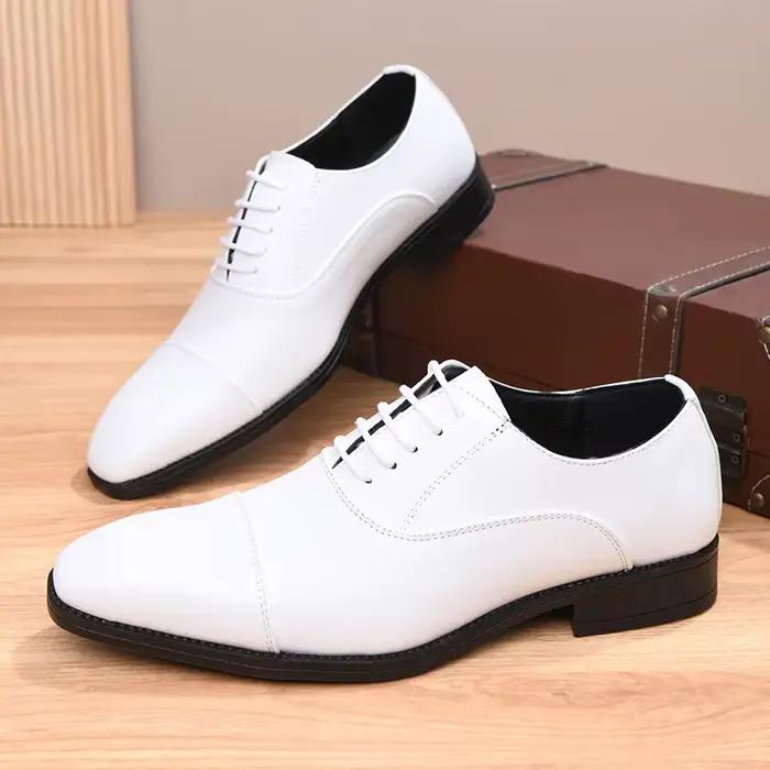 Chaussures habillées en cuir véritable pour homme