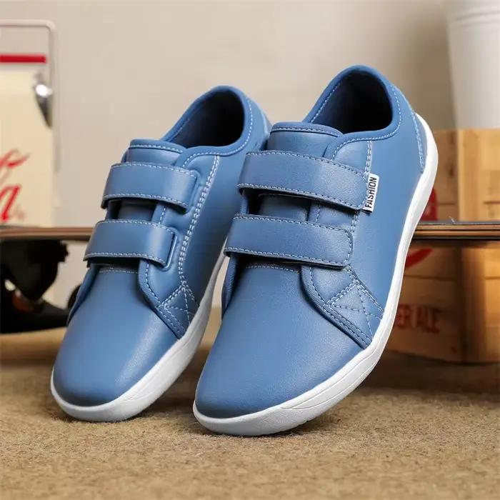 Chaussures confortables rondes en cuir pour hommes