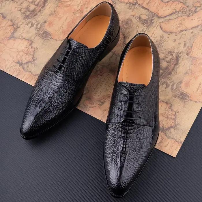 Chaussures en cuir Derby pour hommes